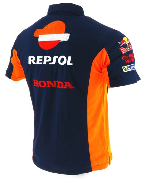 Honda Repsol Moto Gp Team Blue Marquez Pedrosa Polo Shirt Official