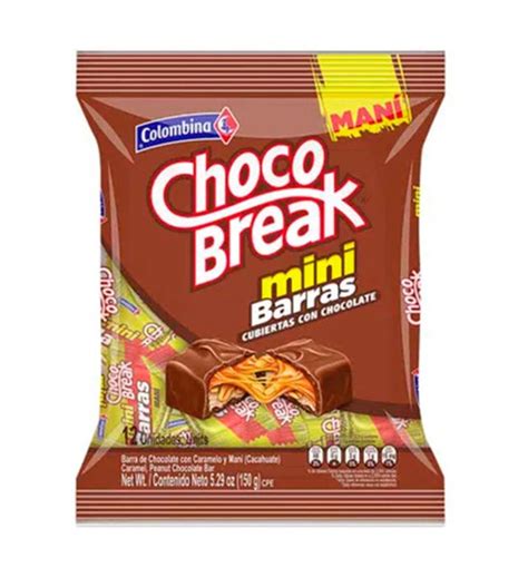 Choco Break Mini Barras X 12 Unidades Maxitenjo