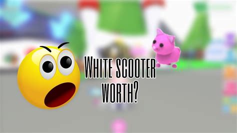 What Is The Neon White Scooter Worth In Adopt Me😱🤔 Youtube