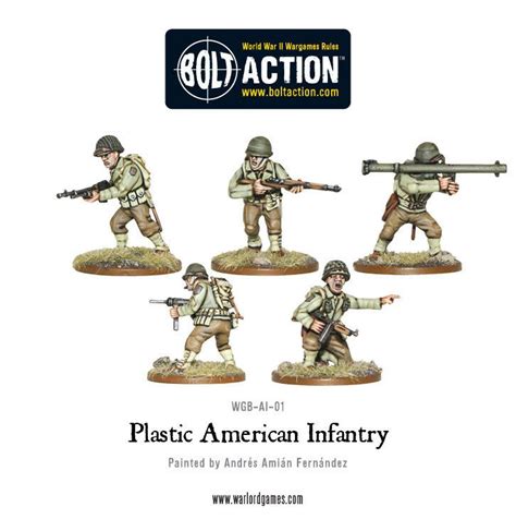 Warlord Games 28mm Bolt Action Wwii Us Army Infantry 25 Plastic