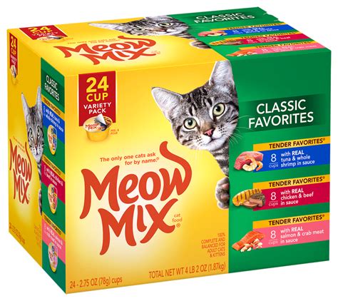 Meow Mix Classic Favorites Variety Pack Wet Cat Food