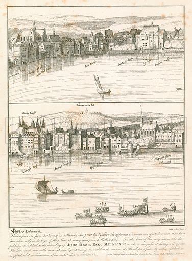 The Strand London From The River Thames In The 17th Century Stock