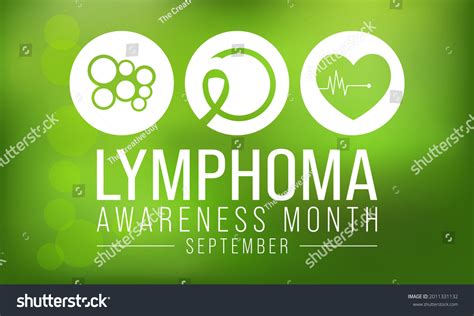 Lymphoma Awareness Month Observed Every Year Stock Vector Royalty Free