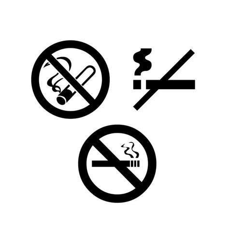 No Smoking Icons Ai