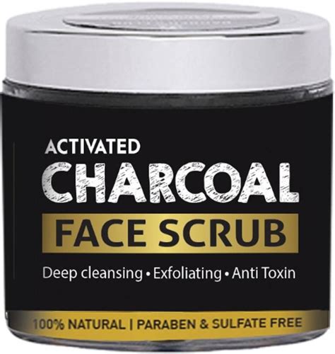 Barbers Club Activated Charcoal Face Scrub 100 Natural And Organic