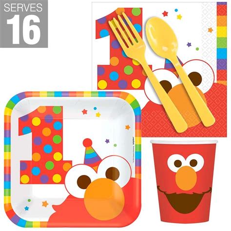 Tempting Elmo Turns One Snack Pack For 16 Exciting Set Of Elmo Party