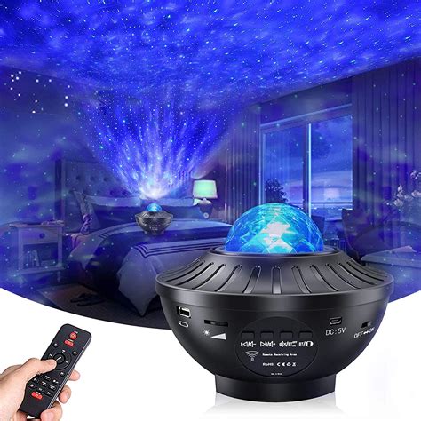 Led Galaxy Projector Light Bluetooth Remote Control Starry Projection
