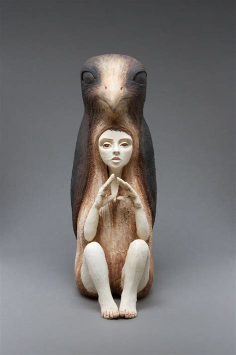 Striking Ceramic Sculptures Of Human Animal Hybrids Explore