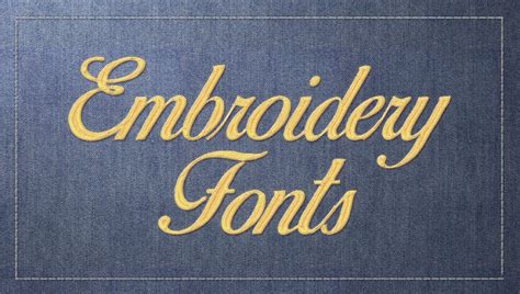 Best Font For Embroidery Logo Embroidery Machine World