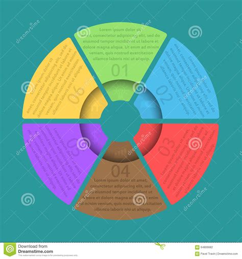 Circle Infographic Template Stock Vector Illustration Of Process