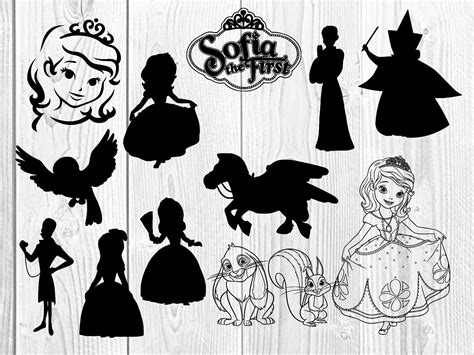 Sofia The First Svg Bundle Sofia The First Clipart Disney Etsy
