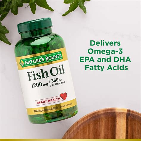 Buy Nature S Bounty Fish Oil Supports Heart Health Mg Rapid