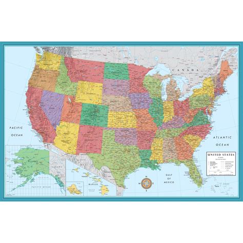 Rmc Signature Series United States Wall Map Poster Swiftmaps