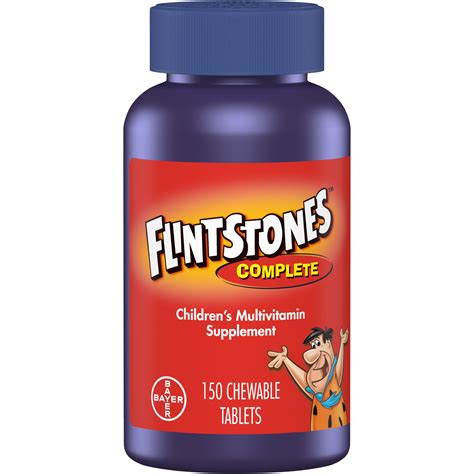 Flintstones Complete Chewables Childrens Multivitamins Kids Vitamin