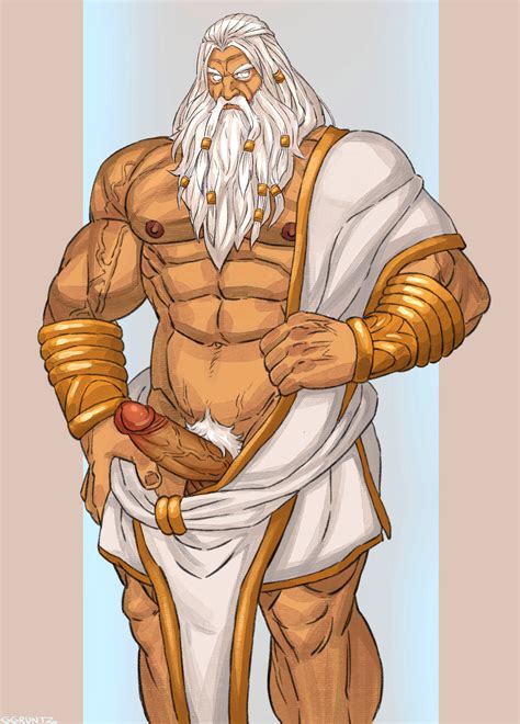 Rule Bara Beard Deity Dilf Gooeygruntz Greek Mythology Mature Male Muscles Penis Zeus