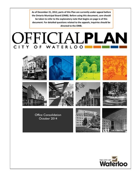 Official Plan City Of Waterloo