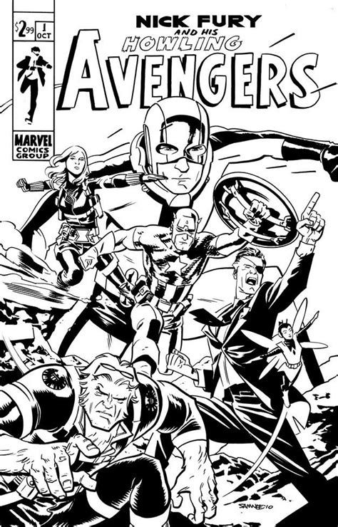 I really need to find a decent white pen for highlights. Comic Twart: NICK FURY and his HOWLING AVENGERS by Chris ...