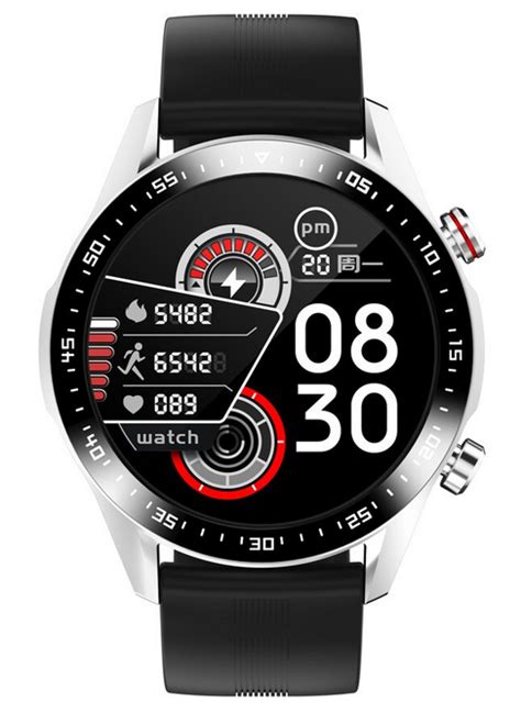 Smartwatch E12 Srebrny Na Srebrnej Bransolecie Smart Zegarki