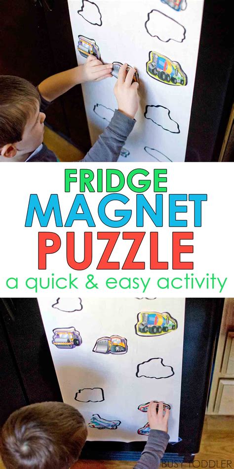 Diy Magnet Puzzle Busy Toddler