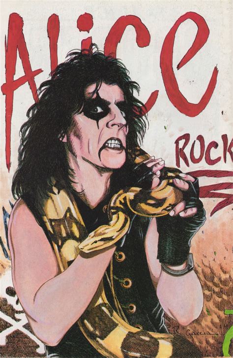 Evenspot Speaks 1990 Rock N Roll Comics Alice Cooper