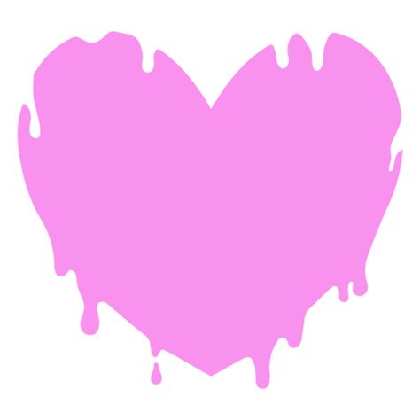 Pink Dripping Heart Png And Svg Design For T Shirts