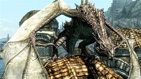 Skyrim Dragonborn Krosulhah Dragon Boss Fight Legendary Youtube