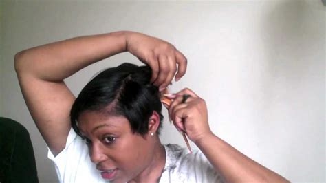 Short Hair Cutting Tutorial How I Cut My Short Black Hair Youtube