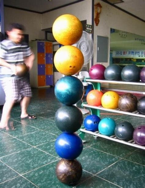 Bowling Ball Balancing Really Funny Pictures Collection On