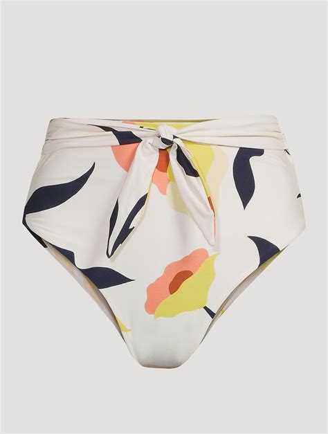 Cala De La Cruz Harper High Waisted Bikini Bottom Holt Renfrew Canada