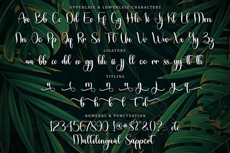 Tropical Leaves Free Fonts Script And Handwritten Fonts