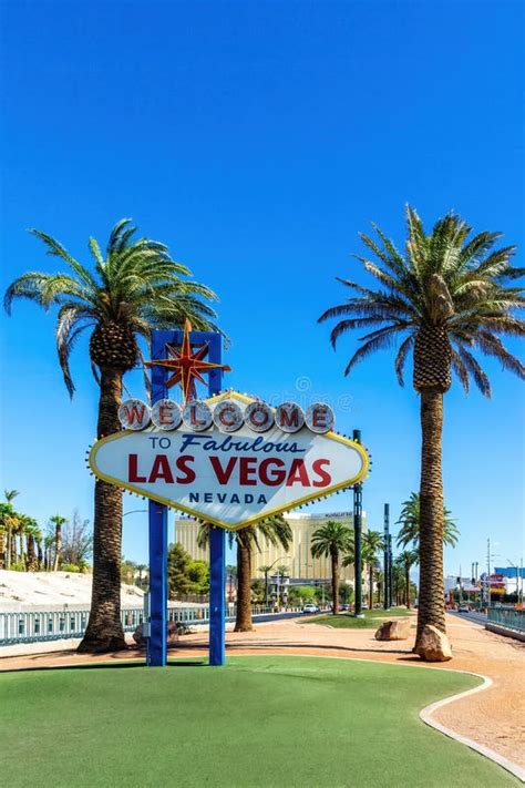 Las Vegas Nevada Usa At The Welcome To Las Vegas Sign Stock Image