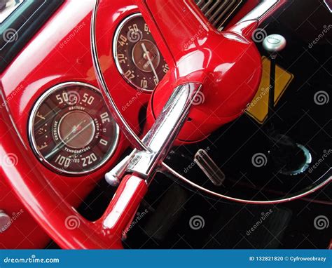 Interior Of An Old Classic Car Stock Photo Image Of Metal Vehicle