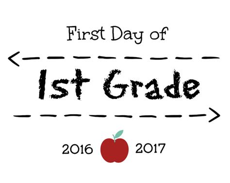 First Day Of School Signs Free Printables