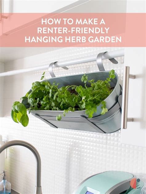 Renter Friendly Diy Make A Hanging Herb Garden Renter Friendly