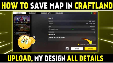 How To Upload Craftland Map In Free Fire Craftland Map Save Upload