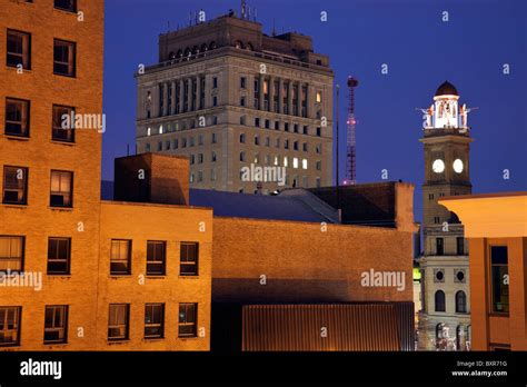 Downtown Of Canton Ohio Usa Stock Photo Alamy