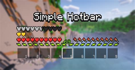 Simple Hotbar For Minecraft 1152