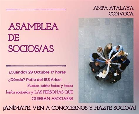 Asamblea De Sociosas 20212022 Ampa Ies Aricel