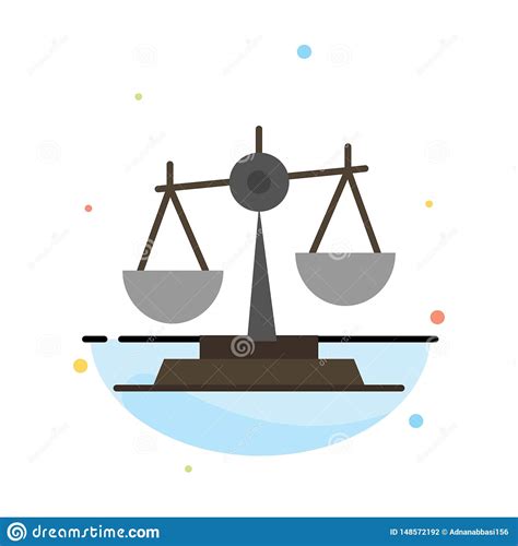 Balance Court Judge Justice Law Legal Scale Scales Abstract Flat