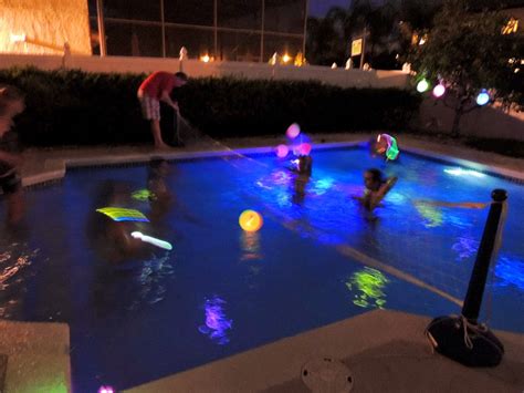 Juliana Grace Blog Space Glow In The Dark Pool Party Party Planning Ideas