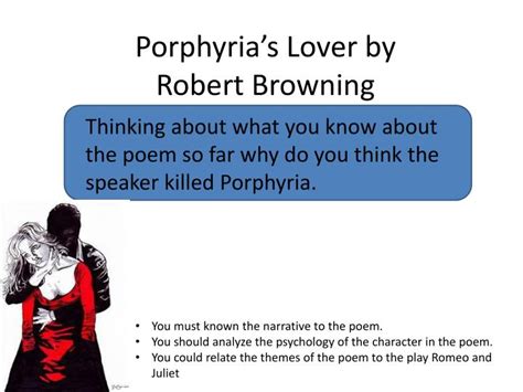 Ppt Porphyrias Lover By Robert Browning Powerpoint Presentation