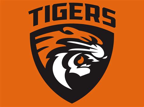 The Tigers Logo On An Orange Background