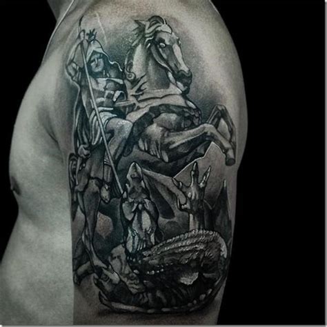 Its inking requires special efforts of the master and serves as a good protection for the owner. Tattoos of Saint George » Nexttattoos