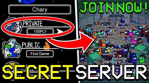 Secret Server To Get 100 Player Lobby In Among Us How To Play 100