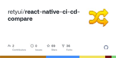 github retyui react native ci cd compare