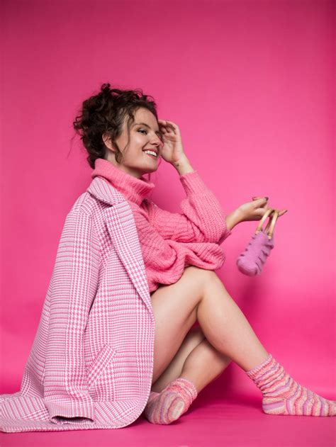 pink on pink on pink a very pink themed editorial photoshoot with fluffy pink jumper pink