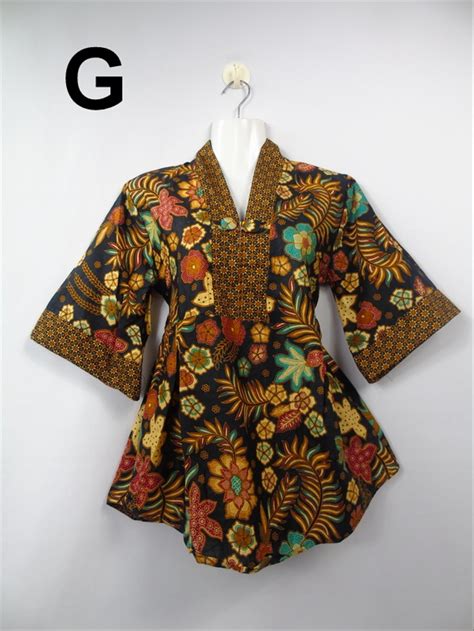Jenis motif batik sederhana & motif batik modern indonesia. Jual atasan blouse kerja batik model asimetris murah modern unik di lapak FARADISA BATIK dweeyanto