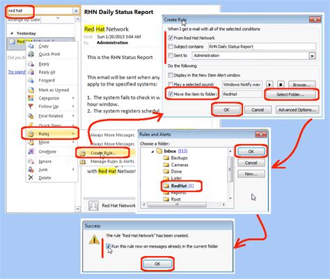 Create An Automated Rule In Outlook 2010