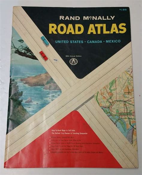 Vintage 1962 Rand Mcnally Road Atlas United States Canada And Mexico