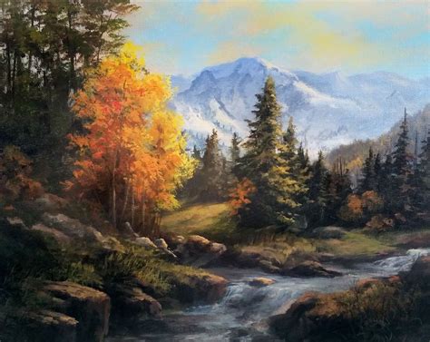 Acrylic Landscape Acrylic Painting By Kevin Hill Watch Short Painting Lessons On Youtube